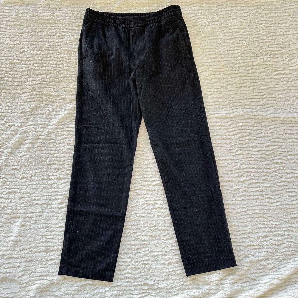 Black Pinstripe Pants